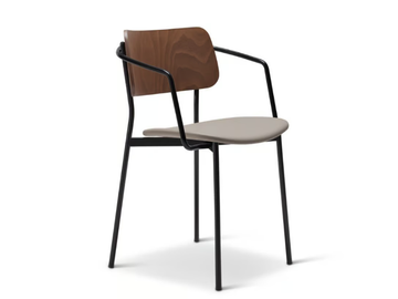 TULA METAL 323-M - Stackable steel chair with armrests by Origins 1971 - view 2
